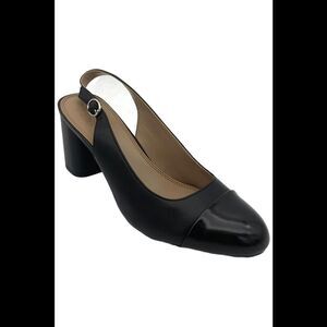 Naturalizer Women's Sophie Slingback Pump Black Leather - Medium